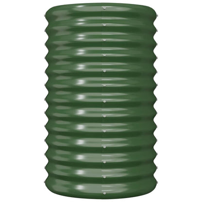 Jardinera De Acero Galvanizado Verde 40x40x68 Cm_2