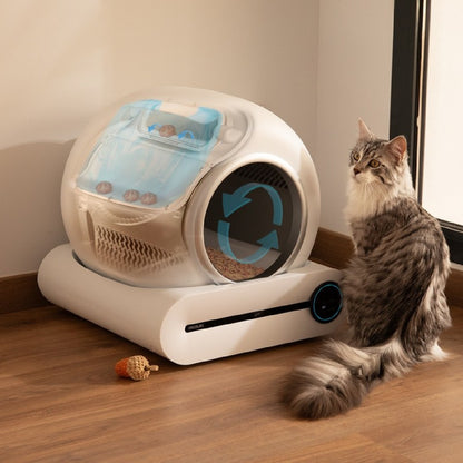 Arenero Gatos Autolimpiable Pumba 8500 Cleankitty Smart Control Por Wifi Y Pantalla Seguro Con Sensor De Infrarrojos 65l_3