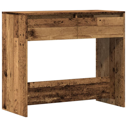 Mesa Consola Madera Ingeniería Madera Envejecida 89x41x76,5 Cm_0