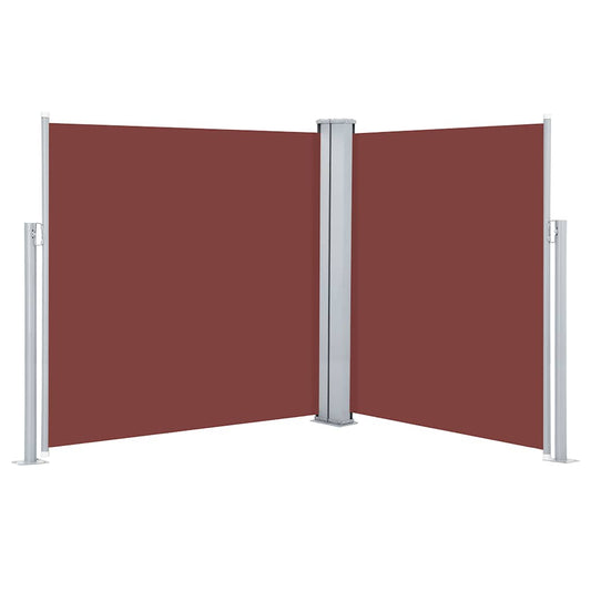 Vidaxl Toldo Lateral Retráctil Marrón 140x600 Cm_0