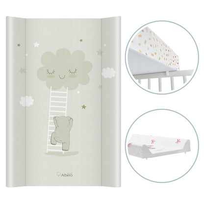 Cambiador Base Rígida Para Cuna 70x47 Nubes Menta_2