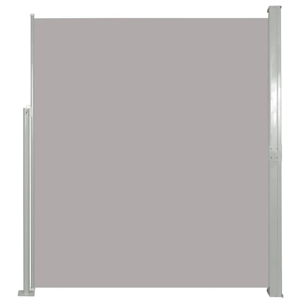 Vidaxl Toldo Lateral Retráctil De Jardín Gris 140x500 Cm_0