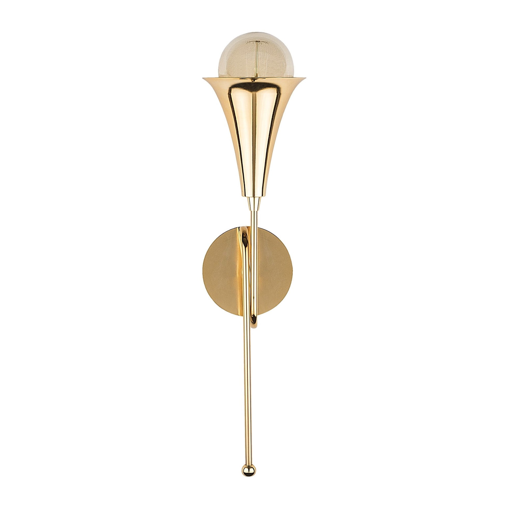 Aplique De Pared, Metal , Oro, 13x15x52, Casquillo E 27 Max 40 W_5