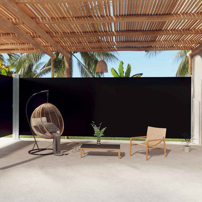 Vidaxl Toldo Lateral Retráctil Negro 220x1000 Cm_1
