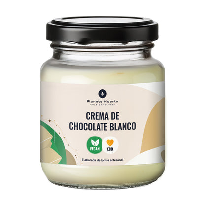 Crema de chocolate blanco vegano ECO Planeta Huerto 230 gr