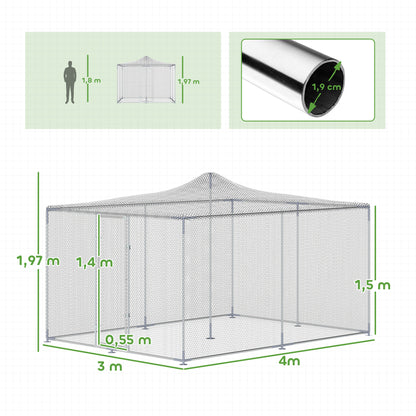 Pawhut Gallinero Para Exterior Grande_2
