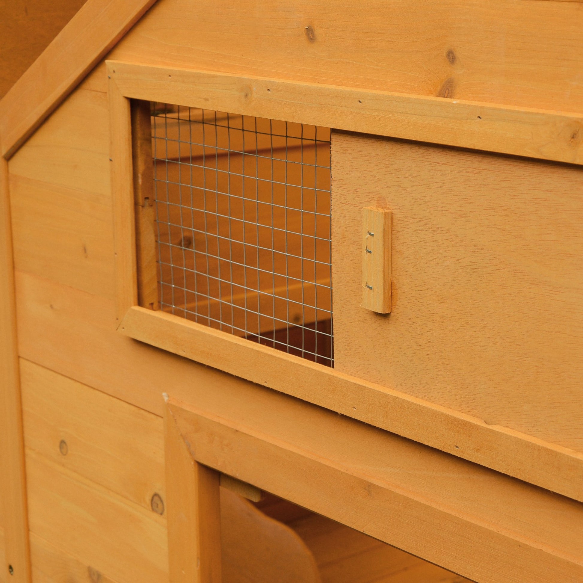 Pawhut Conjunto De 1 Gallinero De Madera Y 1 Gallinero Para Exterior De Acero_4