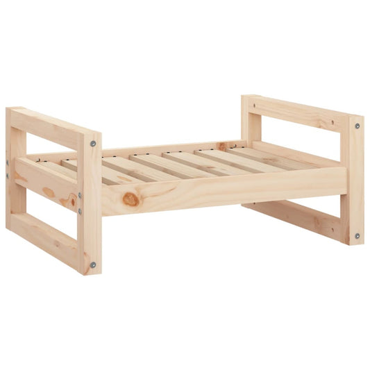 Vidaxl Cama Para Perros Madera Maciza De Pino 65,5x50,5x28 Cm_0