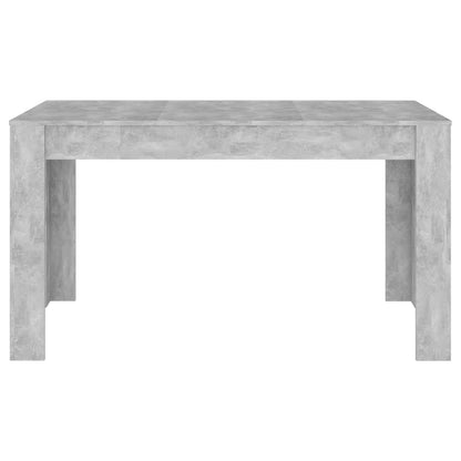 Mesa De Comedor Contrachapada Gris Hormigón 140x74,5x76 Cm_1