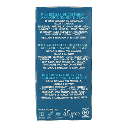 Infusión Snore & Peace Bio Cupper 20 bolsitas