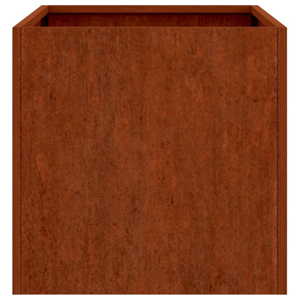 Jardinera De Acero Corten 62x30x29 Cm_5