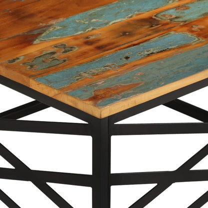 Mesa De Centro De Madera Maciza Reciclada 68x68x35 Cm_1