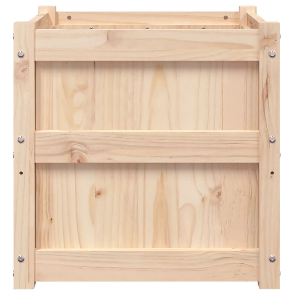 Jardinera Madera Maciza De Pino 50x50x50 Cm_4