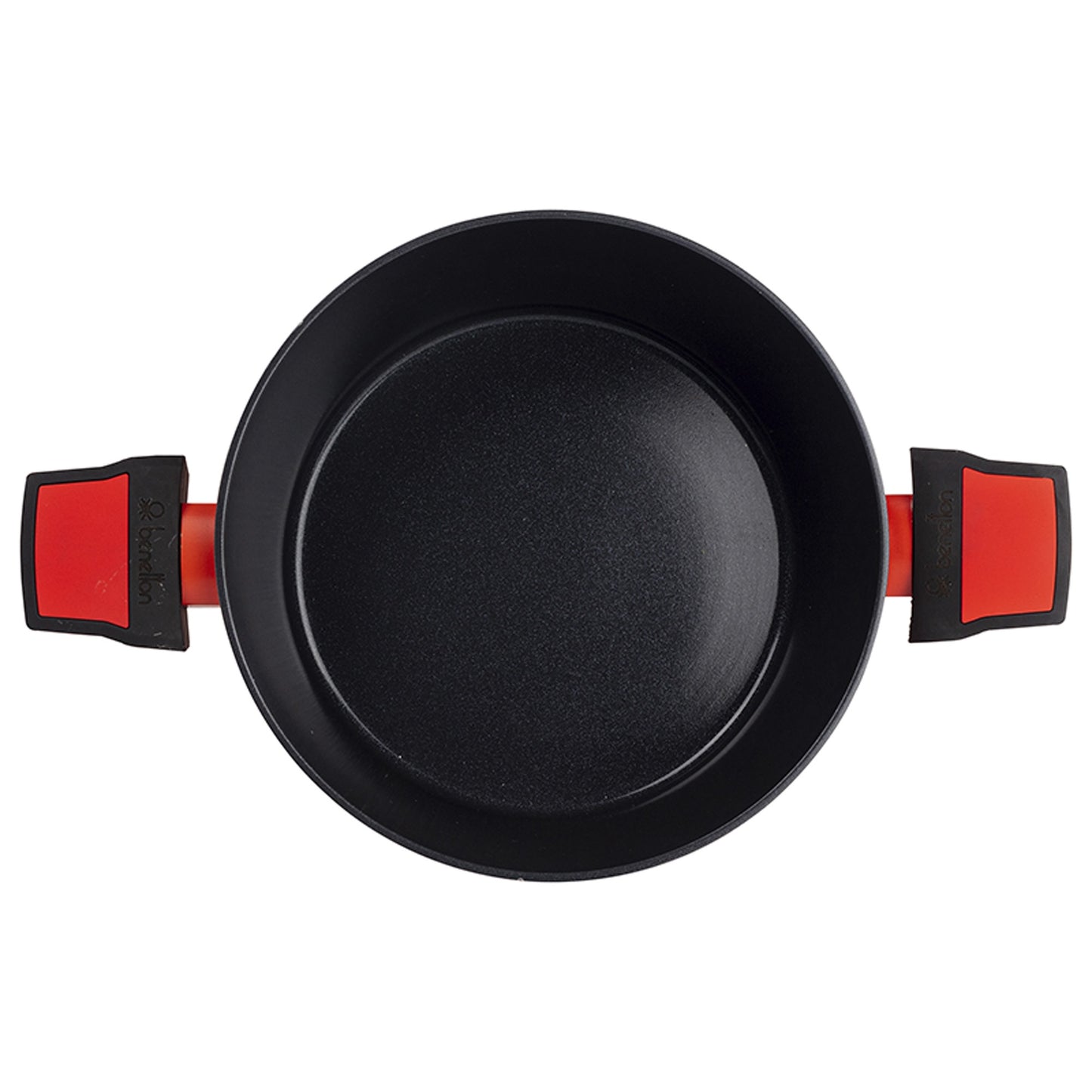 Cacerola Con Tapa En Aluminio Forjado Color Naranja - Ø28 X 13 Cm