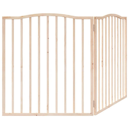 Vidaxl Puerta Para Perros Plegable 2 Paneles Madera De Álamo 160 Cm_5