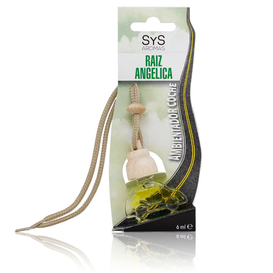 Ambientador Coche Little Car Raíz De Angélica SYS Aromas 6 ml | Aroma Herbal | Frescor Duradero | Formato Compacto_0