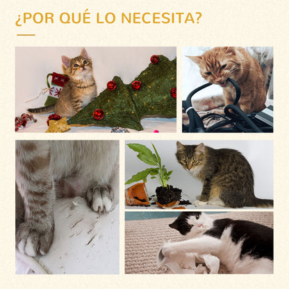 Pawhut Árbol Rascador Para Gatos Con Plataforma Altura 126 Cm Hamaca Caseta_5