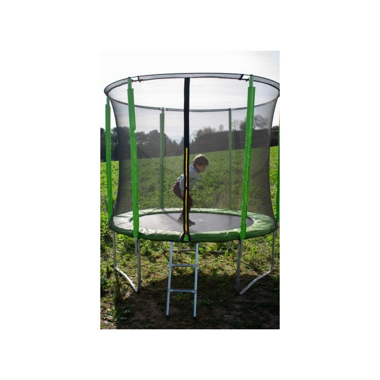 Cama Elastica Masgames Force 244 Con Red Protectora, Escalera Y Anclajes.