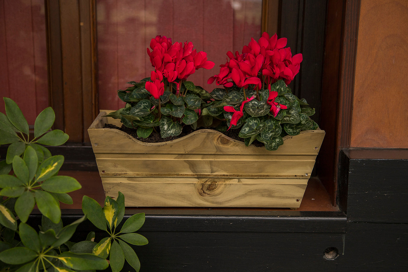 Jardinera De Balcon Ondulada De Madera Autoclave De 50 X 20 X 19,50 Cm 10l + Bolsa Geotextil_4