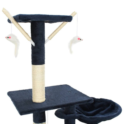 Vidaxl Rascador Para Gatos Con Poste De Sisal 230-250 Cm Azul_4