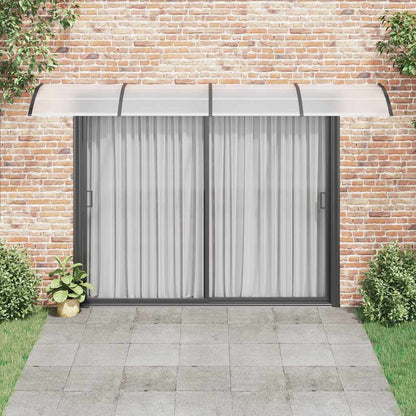 Marquesina De Puerta Policarbonato Negro 400x100 Cm_2