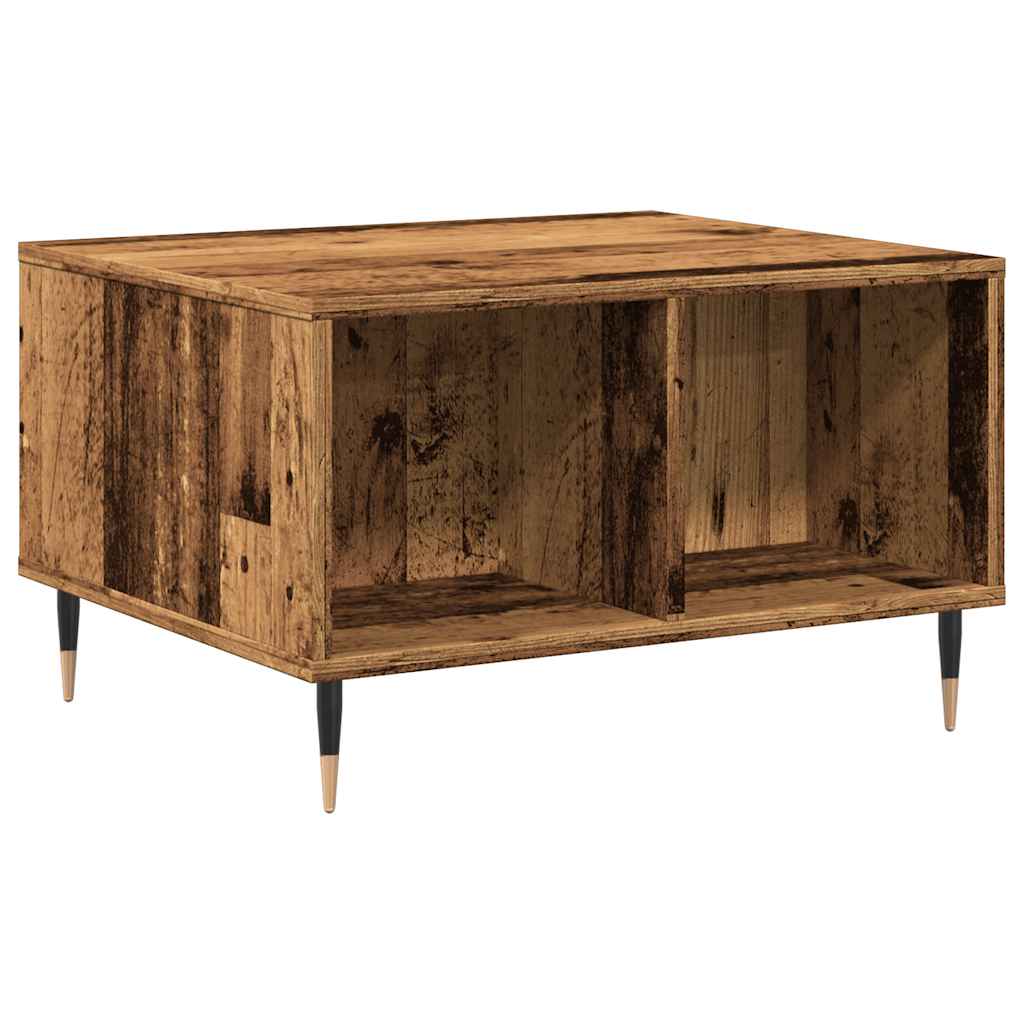 Mesa De Centro Madera Ingeniería Madera Envejecida 60x50x36,5cm_4