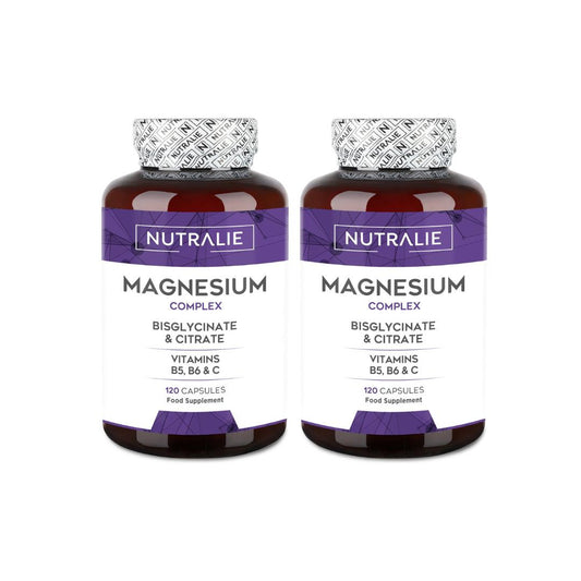 PACK 2 X Magnesio con Bisglicinato y Citrato Complex Nutralie 120 caps.