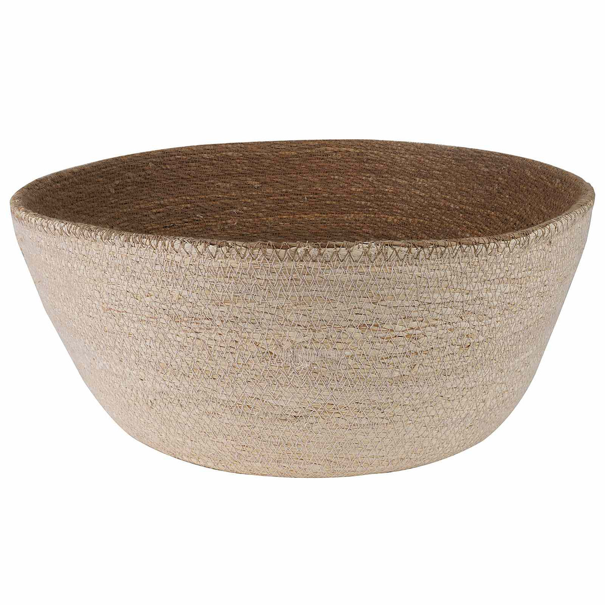 Maceta Con Asas Blanco Ø 45 X 36 Cm 100% Hierba Marina_2