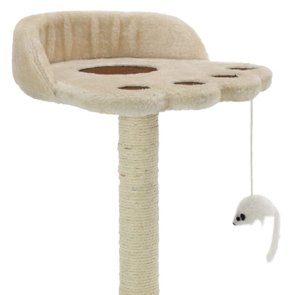 Vidaxl Rascador Para Gatos Con Poste De Sisal 40 Cm Beige Y Marrón_2