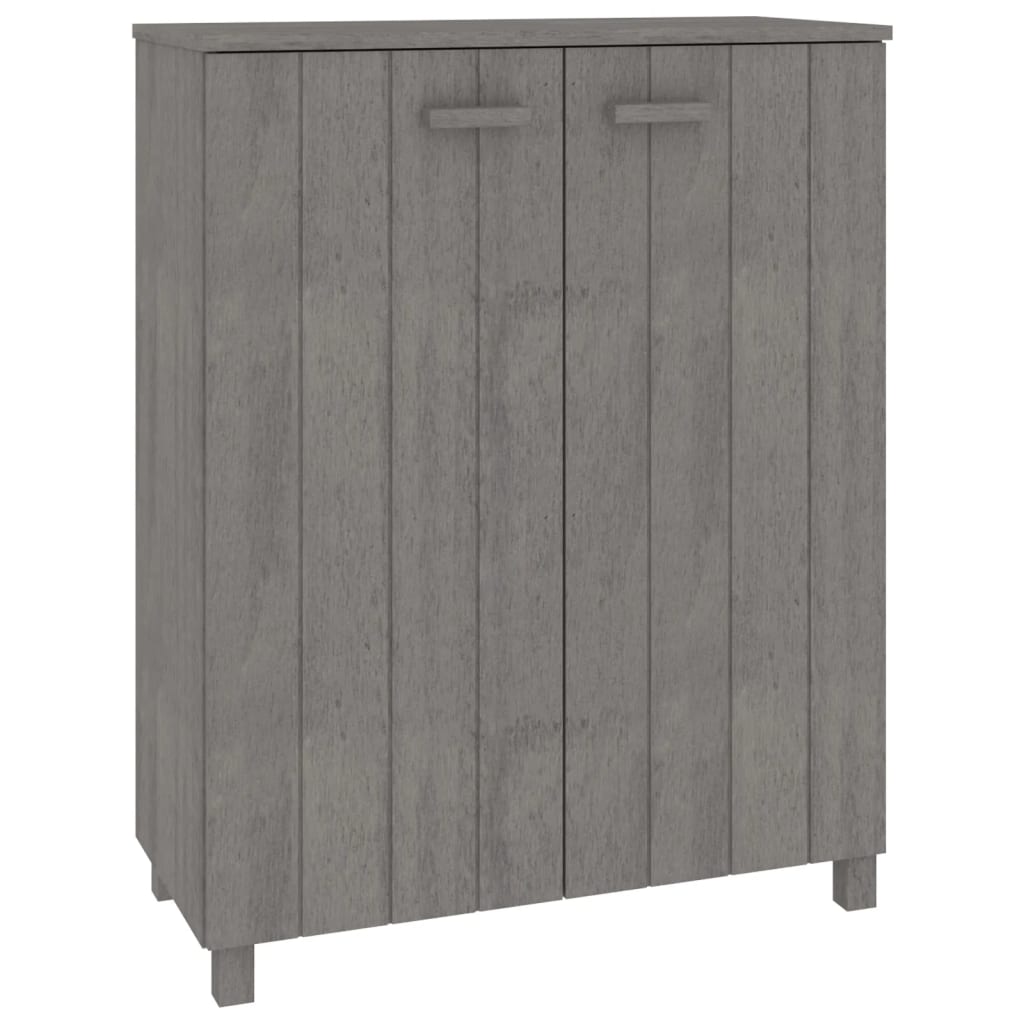 Zapatero Hamar Madera Maciza Pino Gris Claro 85x40x108 Cm / Vetonek_3