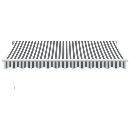 Toldo Retráctil Manual Con Led Antracita Y Blanco 350x250 Cm_3