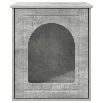 Casa Para Gatos Concreto 53 X 52 X 62 Cm Madera De Ingeniería_5