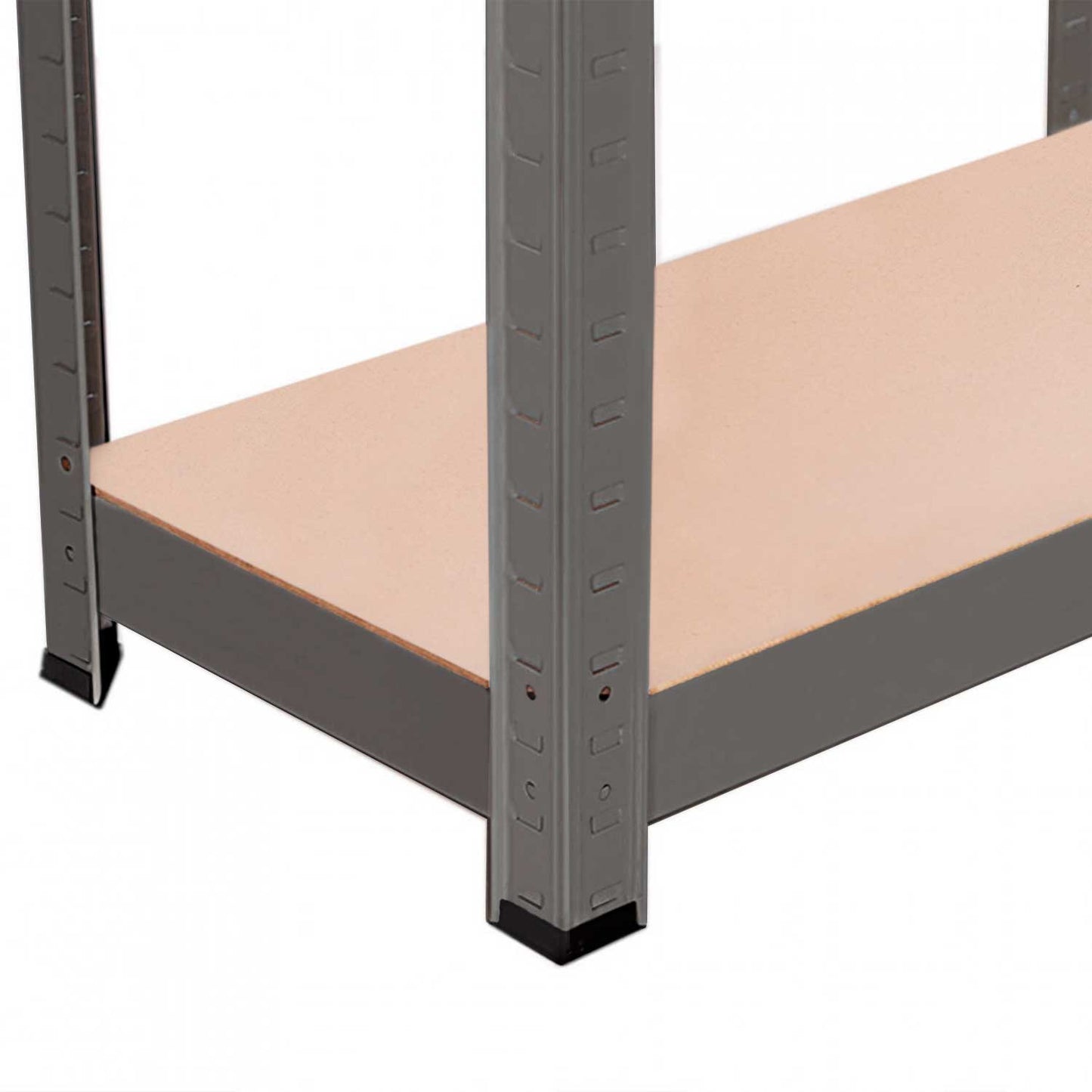 Estantería Metálica Gris Con 4 Baldas Ajustables 148x60x30cm 240kg 7house_2