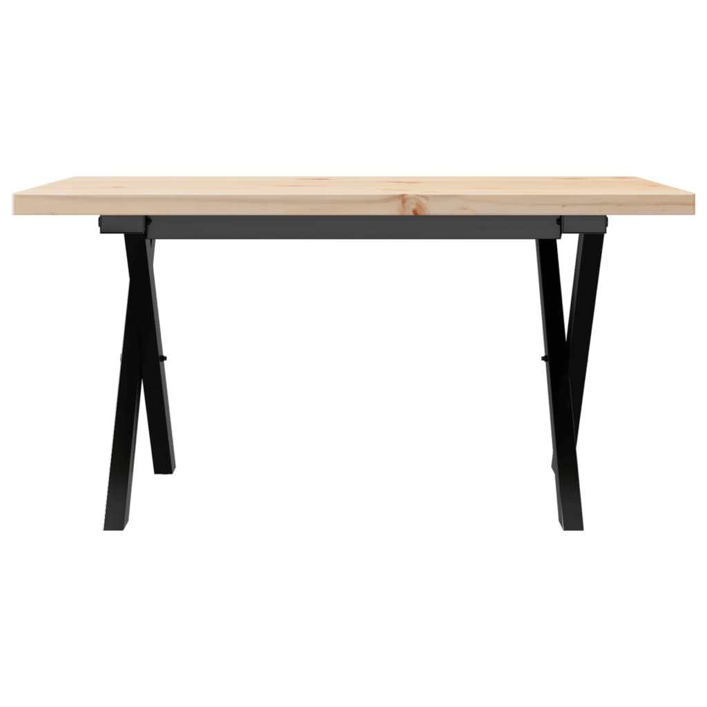 Mesa De Centro Marco X Madera Maciza Pino Y Acero 80x50x40,5 Cm_2