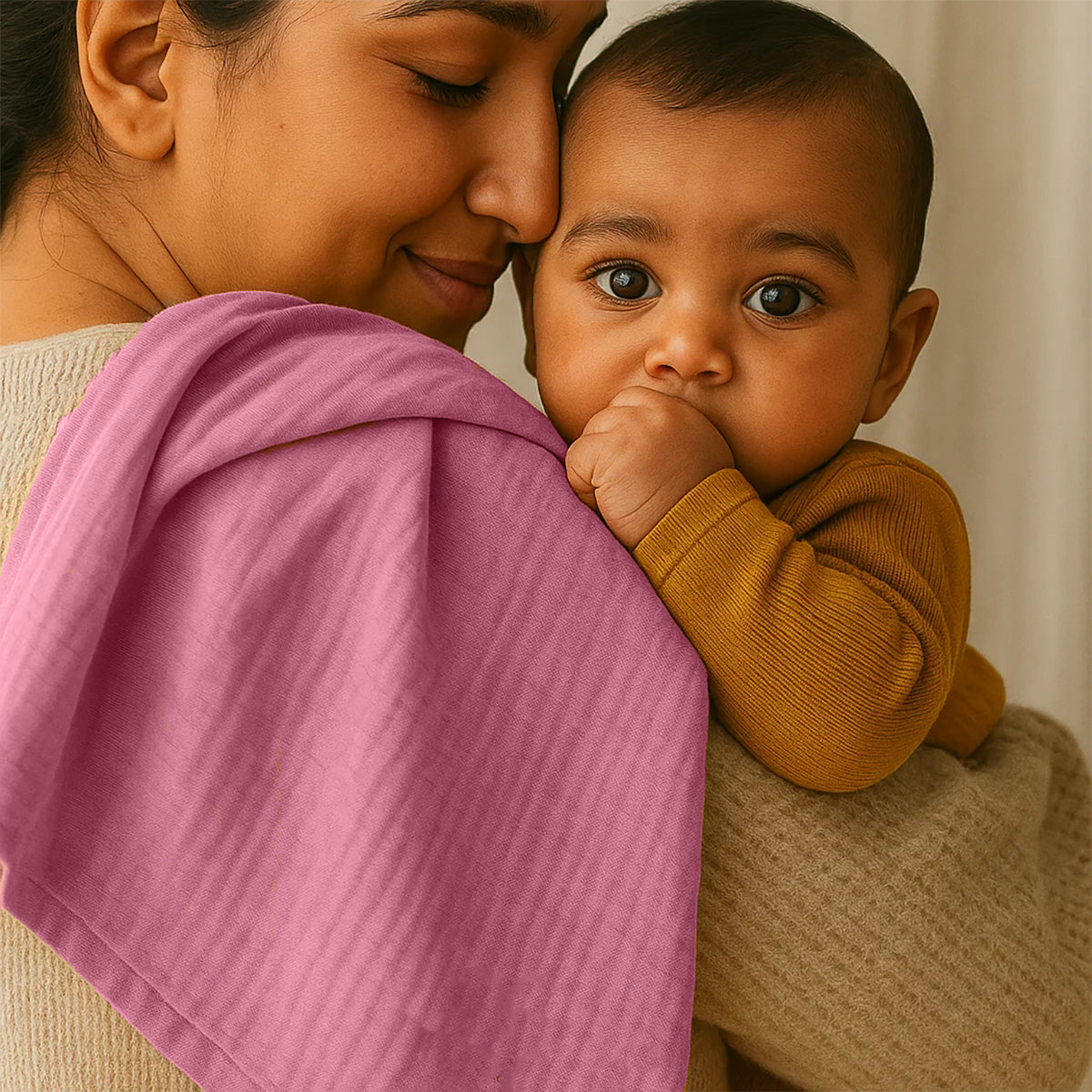 Maxi Pañal De Algodón Bio Rosa_3