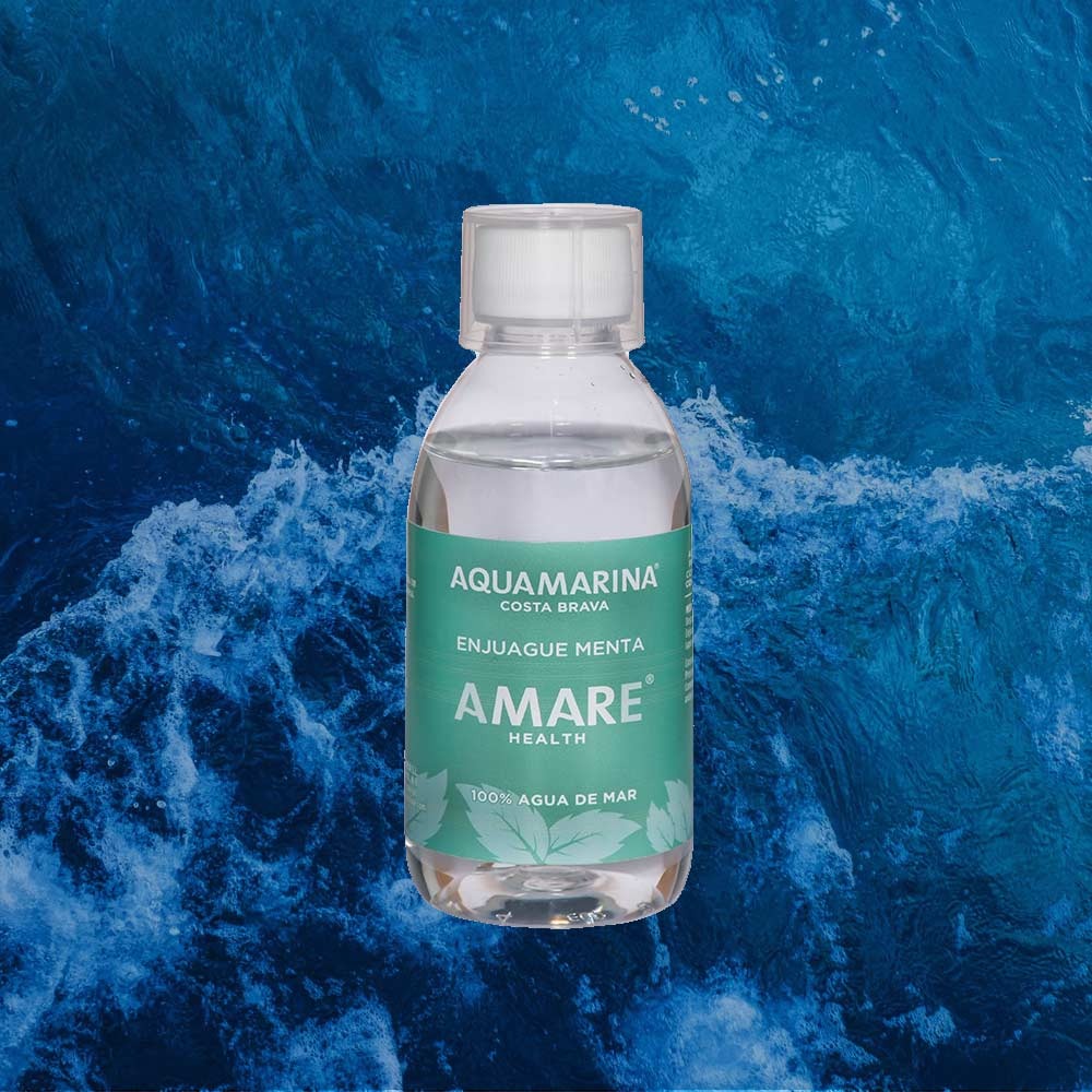 Enjuague de Agua de Mar hipertónica y Menta Aquamarina 250 ml