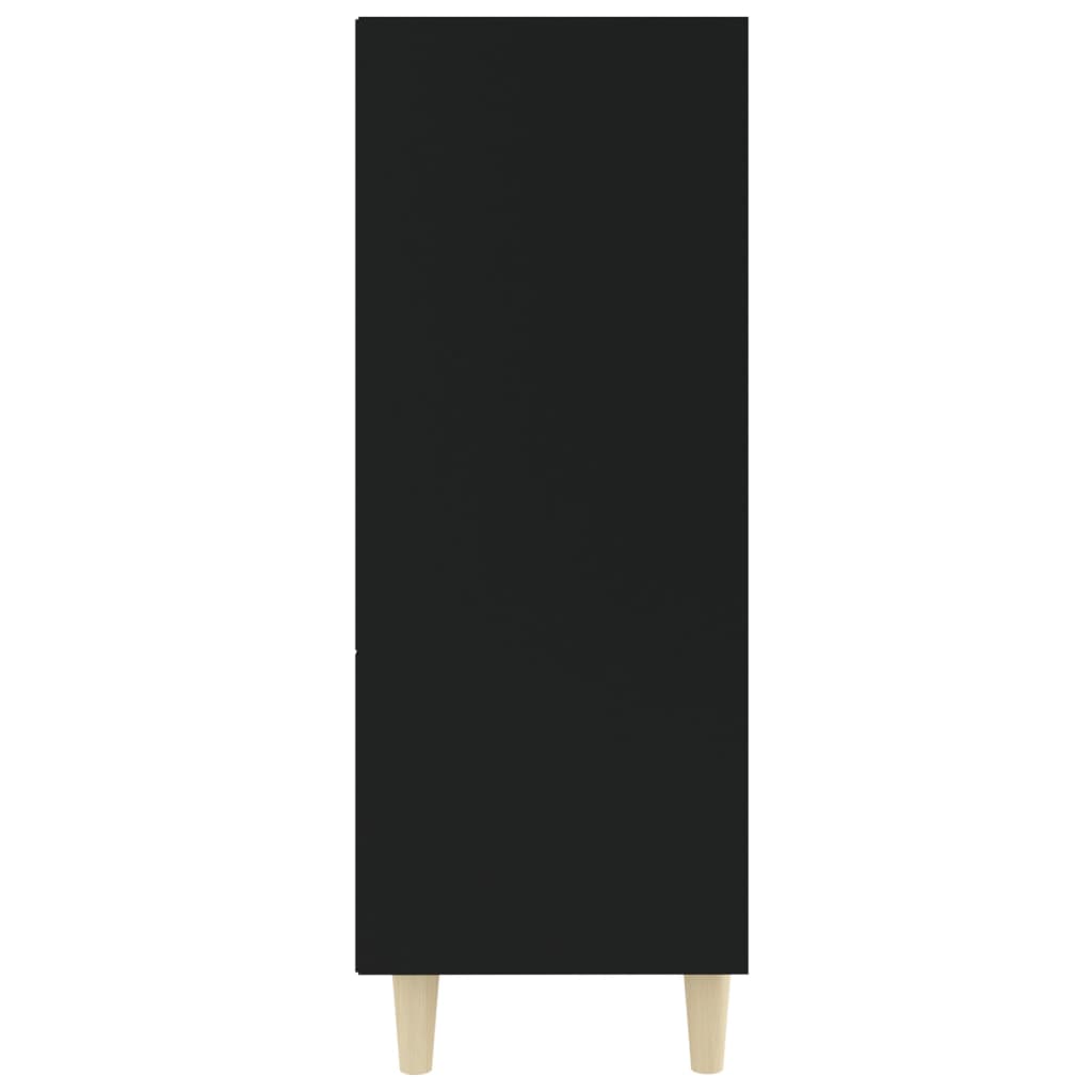 Aparador De Madera Contrachapada Negro 69,5x32,5x90 Cm / Vetonek_0