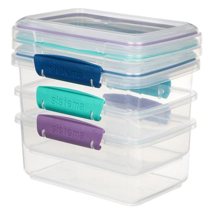 Pack Recipeientes herméticos Sistema Klip It 3x1 l
