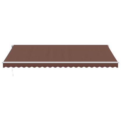 Toldo Retráctil Automático Marrón 500x350 Cm_2