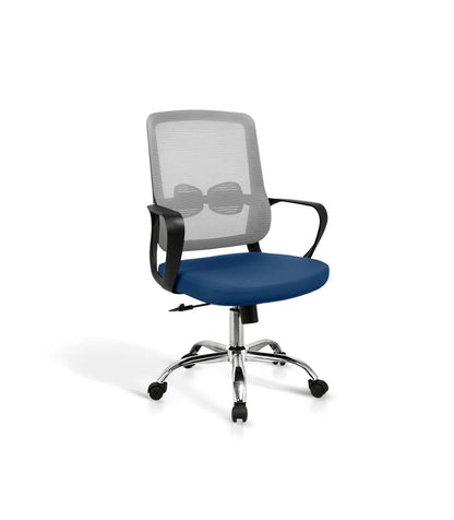 Silla Despacho Giratoria Elevable Acabado Gris/azul, 60m(ancho) 100/110cm(altura) 61cm(fon_0