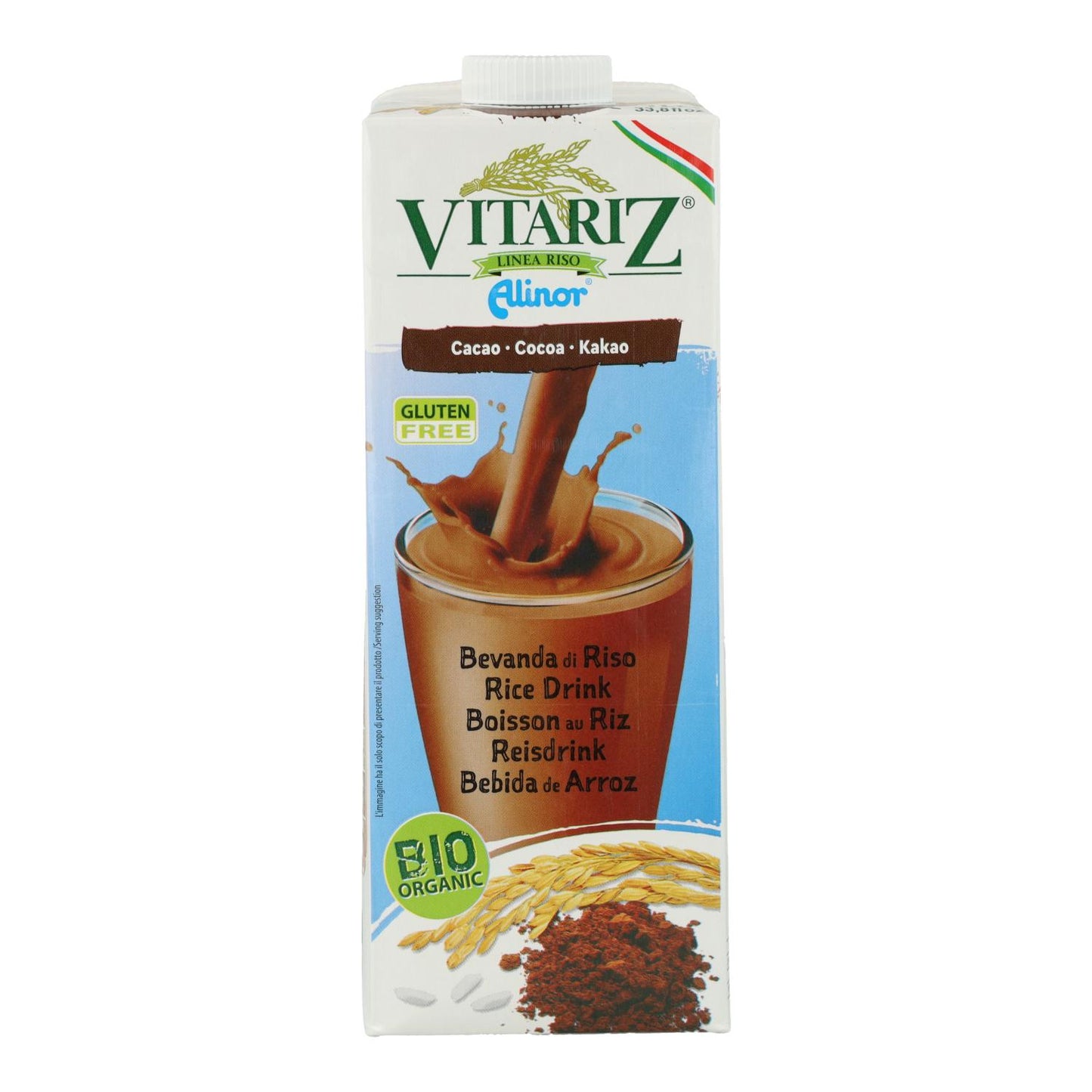 Pack 6 uds Bebida de Arroz con Choco Bio Vitariz 1 L