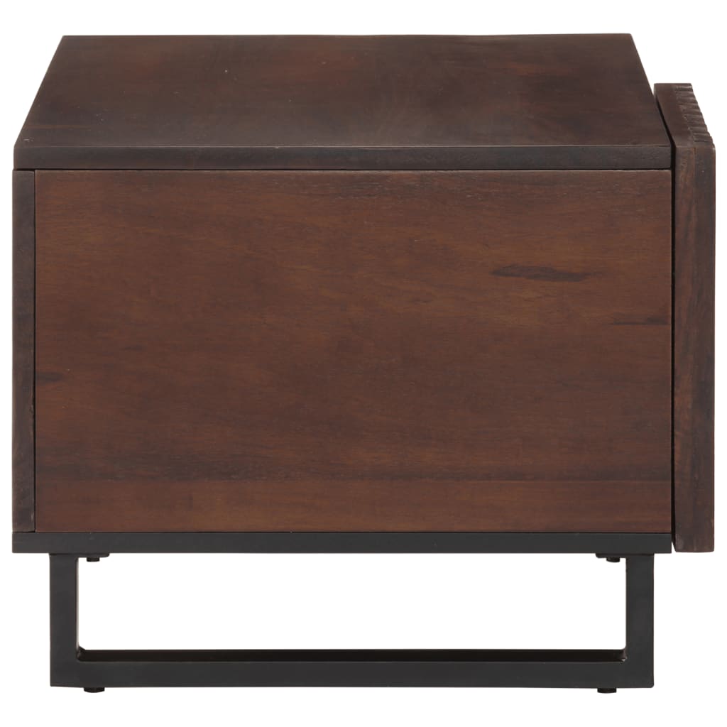 Mesa De Centro Madera Maciza Mango Marrón 80x51x40 Cm_1