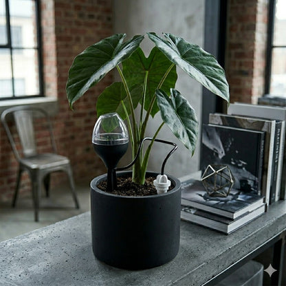 Riego Por Goteo Para Plantas Iriso Con Depósito – Negro_2