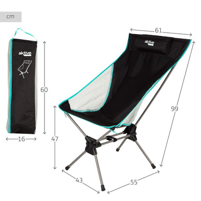 Aktive Silla Plegable Camping Ultracompacta C/cojín_3