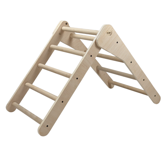 Triángulo De Aprendizaje Pikler Plegable Madera 70 X 50 X 60 Cm. Trnksc0019. Woodgo._0