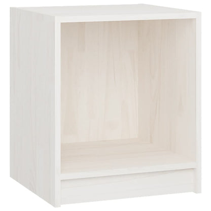 Mesita De Noche 2 Uds Madera De Pino Blanco 35,5x33,5x41,5 Cm_3