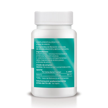 Selenio liberación sostenida, Soria Natural, 90 comprimidos