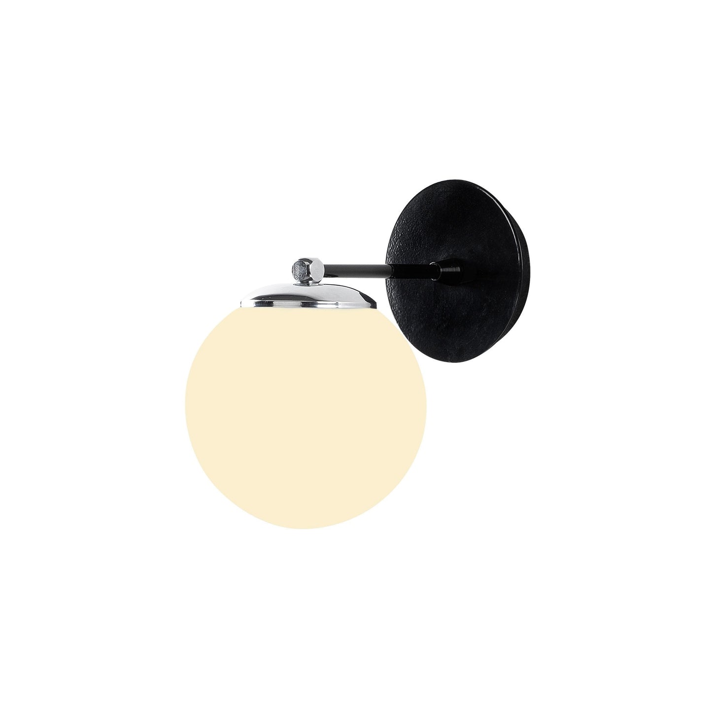 Aplique De Pared, Metal , Negro, 15x24x24, Casquillo E 27 Max 40 W_0