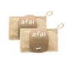 Pack 2x Estropajo Natural de Luffa con Asa Ergonómica Azal 12 x 7 cm