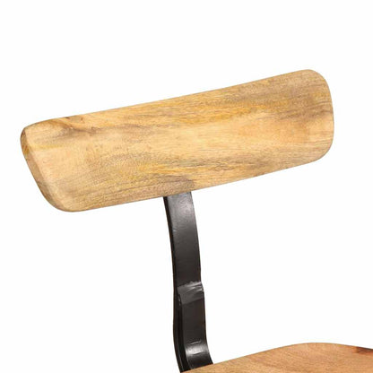 Taburetes De Barra 2 Uds 49x43x103 Cm Madera Maciza De Mango_3